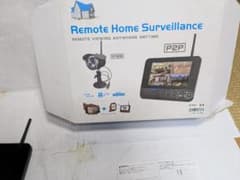 サンワサプライ防犯カメラ1台モニターセット、リモコン操作、エルパと