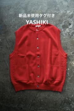 ooo　新品未使用タグ付き　YASHIKI ニットベスト ooo様専用 新品未使用タグ付き YASHIKI ニットベスト - メルカリ