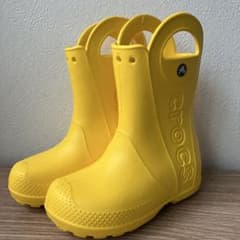 クロックス　長靴　黄色　18.5cmのサムネイル