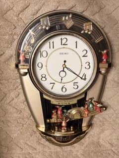 SEIKO 音楽モチーフ 壁掛け時計 - メルカリ