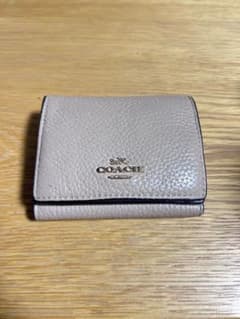 COACH 三つ折り財布 ベージュのサムネイル