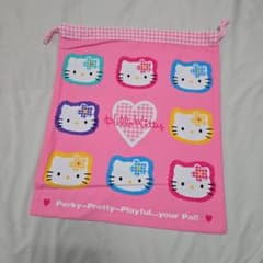 Hello Kitty 巾着袋 ピンクのサムネイル