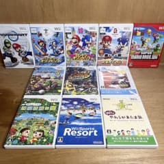 【中古】Wii ウィー 任天堂 ゲームソフト 大量 まとめ売り 11点セット