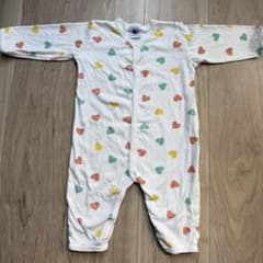 PETIT BATEAU ハート柄 ロンパース 74cm 12m