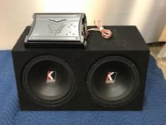 kakaさん専用。キッカー ウーハー アンプ セット 30センチ 350wのサムネイル