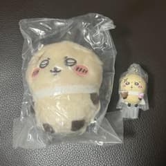 【ラッコセット】　ちいかわ　おすわりぬいぐるみ2 ラッコ　たべものマスコット3のサムネイル