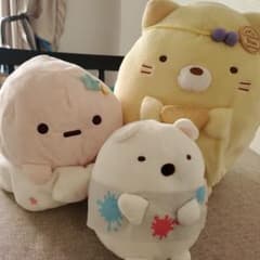 스미코구라시 봉제인형 3점 세트(고양이·시로쿠마·타피오카)