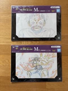ONE PIECE 이치 반 쿠지에서 명장면 원화 아트 루피, 에이스