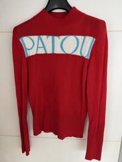 PATOU ロゴ入りレッドセーター Sのサムネイル
