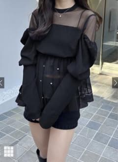 GRLチュールレイヤード風パールトップスのサムネイル
