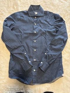 k*u様 美品　Erico Formicola ネイビーシャツ XS ITALYのサムネイル