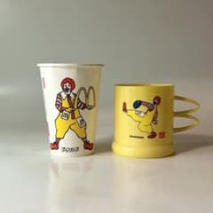 マクドナルド　80〜90年代　カップ　3個セット マクドナルド 80〜90年代 カップ 3個セット