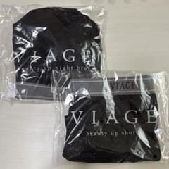 リン様専用 VIAGE ナイトブラ ショーツ セット ブラック×グレー MLのサムネイル
