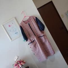 まじゅ様専用です、おしゃれ割烹着　ML ハンドメイドのサムネイル