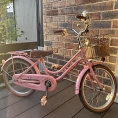 ブリヂストン ハッチ18インチ 幼児用自転車 ピンク 補助輪付 岐阜市