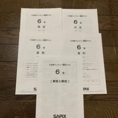原本】サピックス6年生 2025年5月度マンスリー確認テスト - メルカリ