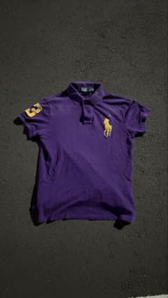 Polo Ralph Lauren 紫色 ポロシャツ ビックポニー swag - メルカリ