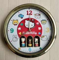 Hello kitty ハローキティ 壁掛け時計 サンリオ レトロ - メルカリ