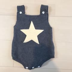 こより様専用　スターニットロンパースとフリル襟ロンパースのサムネイル