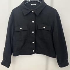 COLZA ブラック クロップドジャケットのサムネイル
