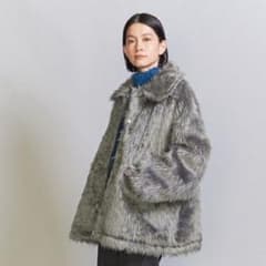 beauty&youth TOWN/C×BY FURJK フェイクファーコート - メルカリ