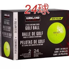 【新品】カークランドシグネチャー ゴルフボール イエロー 24球のサムネイル