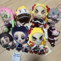 鬼滅の刃 ぬいぐるみ マスコット 8点セットのサムネイル