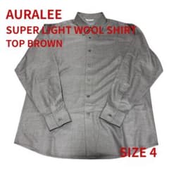 当日発送 AURALEE 24AW S.LIGHT WOOL SHIRT 4のサムネイル