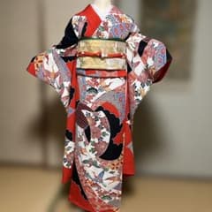 振袖　長襦袢　2点セット　紅型　身丈163裄68 振袖 長襦袢 2点セット 紅型 身丈163裄68 - メルカリ