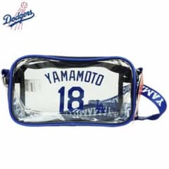 新品】の山本由伸 背番号入りクリアショルダーバッグ - メルカリ