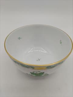 HEREND ヘレンドアピシウス　スラップボウル　 2個セット　ハンガリー　レア NO 3 ヘレンド/HEREND「アポニーグリーン」シリーズ スラップボウル