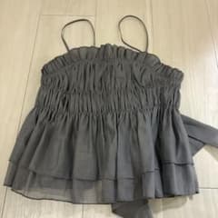 グレイル　グレー フリル ビスチェのサムネイル