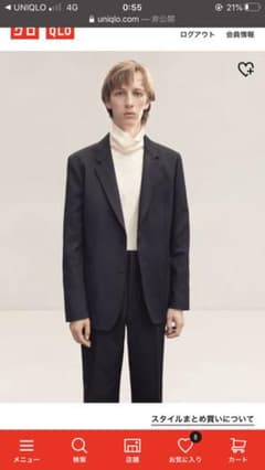 UNIQLO U セットアップ　BLACKのサムネイル