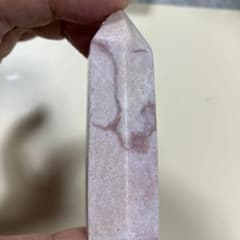 No.58 愛と希望の石 ピンクオパール タワー 六角柱 天然石 置物のサムネイル