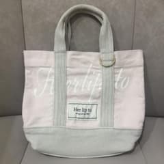 herlipto Canvas Mini Tote トートバッグ ピンク - メルカリ
