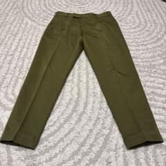 【美品】PT スラックス 着用回数少 オリーブグリーン センタープレス 48 美品】PT スラックス 着用回数少 オリーブグリーン センタープレス 48