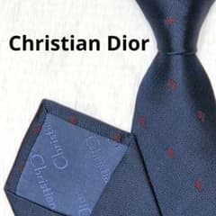 美品】Christian Dior ディオール ネクタイ CDロゴ 総柄 紺 - メルカリ