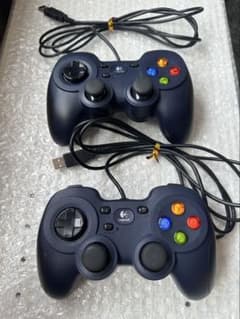 Logicool PC用ゲームコントローラー 本体 2個セット 動作確認済みのサムネイル