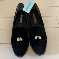 レディース　オペラシューズ　黒　靴　Sサイズ