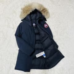 【極美品】 カナダグースブロンテ ダウンコートネイビーXS カナダグース ダウンジャケットネイビー BRONTE PARKA