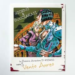 ジョジョ フォトカードブック 5部 ジョルノ ブチャラティ ジャンフェス