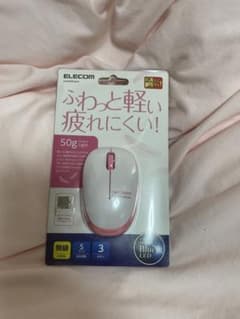 ELECOM ワイヤレスマウス ホワイト/ピンクのサムネイル