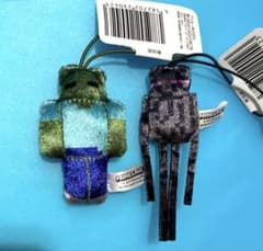 マインクラフト シャイニーミニマスコット　2点