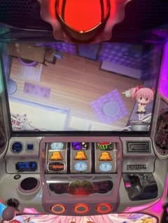 파치 슬롯 마법 소녀 마도카 ☆ 마기카 2 실제 기계 동전 불필요한 기계 마도 마기 2