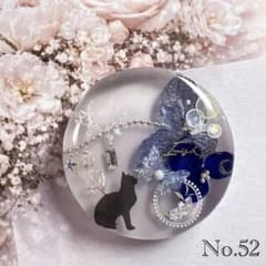 カヤ　　☪︎⋆☽様　猫　レジンヘアゴム　グレーハチワレ　お花飾り レジン ヘアゴム ねこちゃん ドライフラワー No.52 - メルカリ