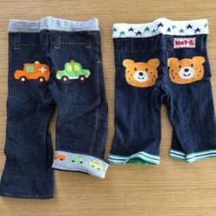 ミキハウス スパッツ パンツ 2枚のサムネイル