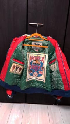 入手困難極貴重アヴィレックスUSA1990s　レザージャケット　カウハイドレザーのサムネイル