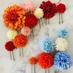 髪飾り　花16点セットのサムネイル