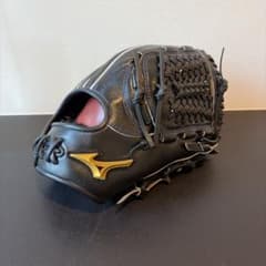 未使用品】復刻版軟式ミズノ 井端モデル 軟式グローブ 黒/青 MIZUNO