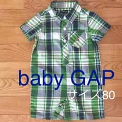 【美品】baby GAP サイズ80半袖ロンパースのサムネイル